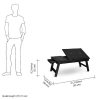 charcoal black laptop table online by gorevizon