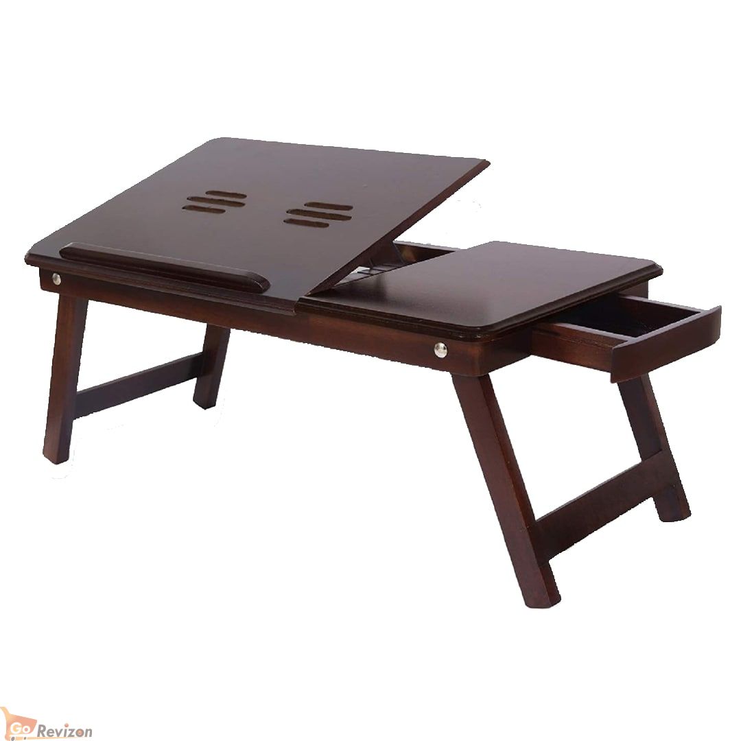 it's a premium oak wooden drawer LAPTOP TABLE ONLINE GoRevizon