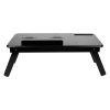 black wooden laptop table online