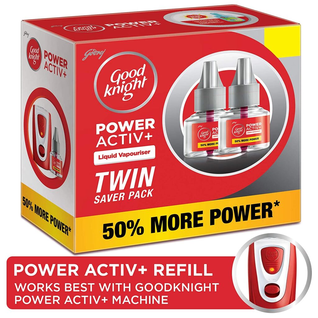 Good Knight Power Activ+, Mosquito Repellent Refill (Pack of 2) GoRevizon