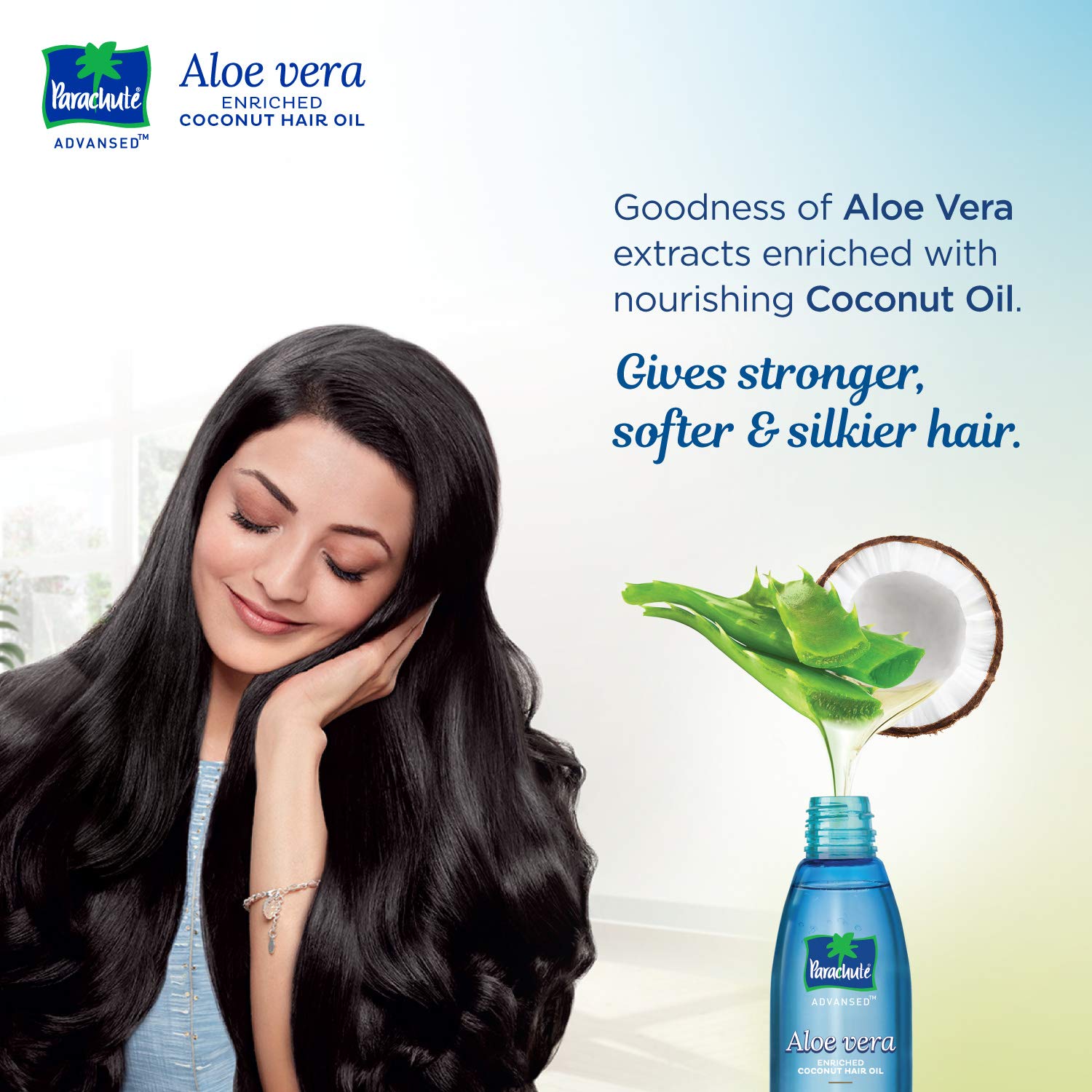 Parachute Advansed Aloe Vera Enriched Coconut Hair Oil, 250ml (Free 75ml) |  GoRevizon
