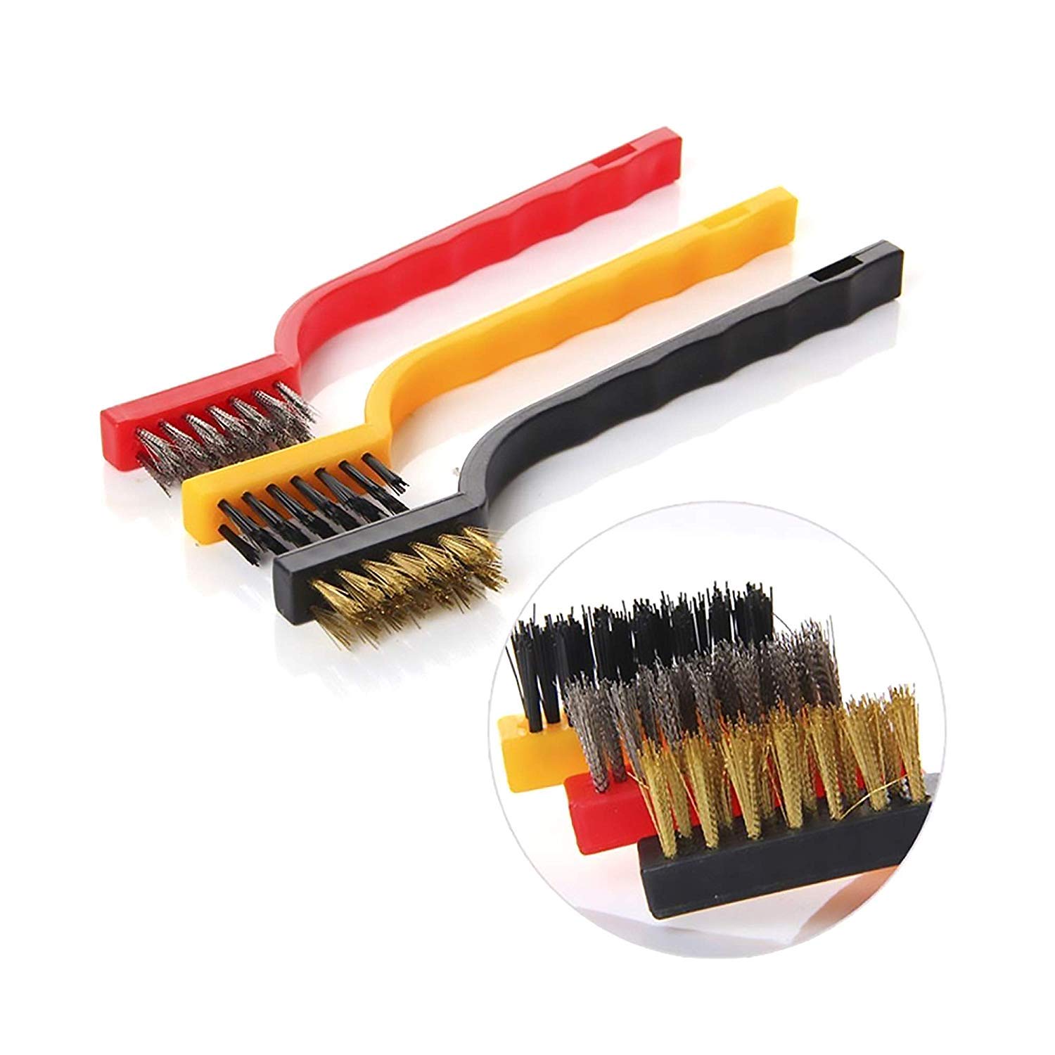 YXQ Home Kitchen Clean Wire Brush for Gas Stove Smoke Machine Tool Colorful  3 Pcs