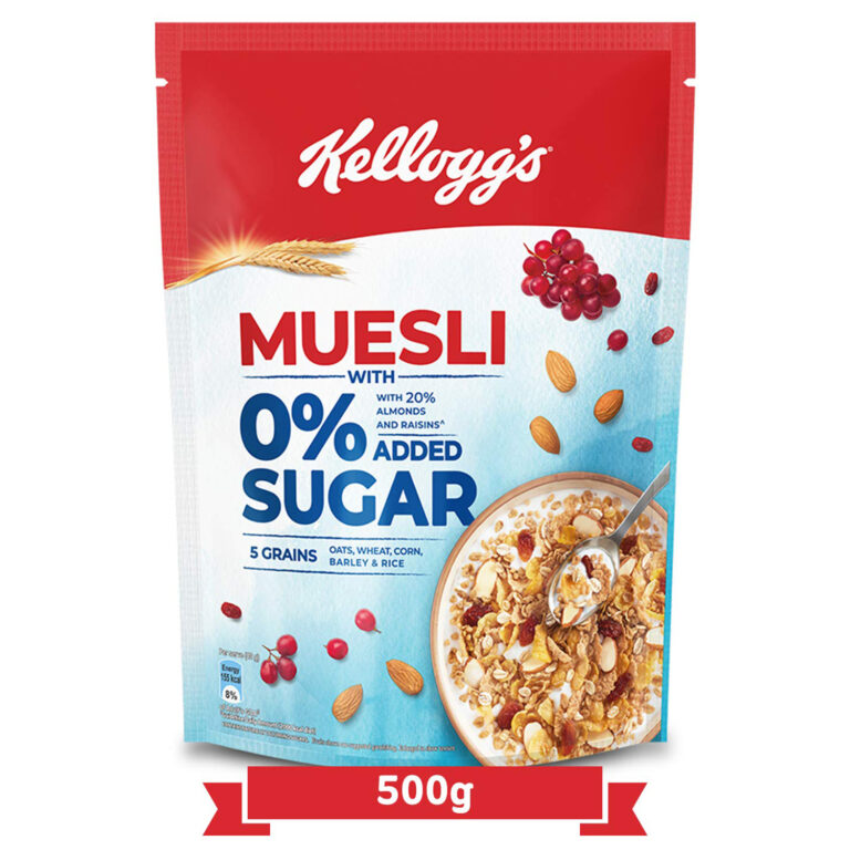 Kellogg’s Muesli With 0 Added Sugar, 500g GoRevizon