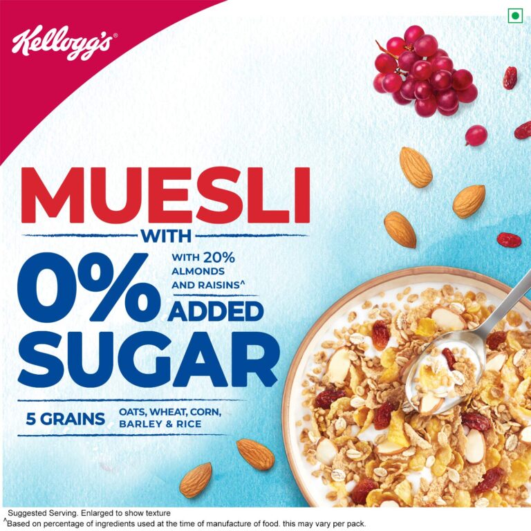 Kellogg’s Muesli With 0 Added Sugar, 500g GoRevizon